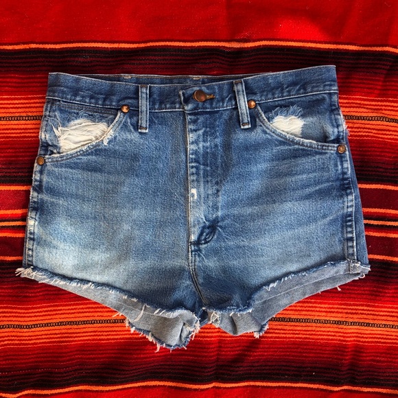 Wrangler Pants - ✩ Vintage ✩ Wrangler High Waisted Denim Shorts
